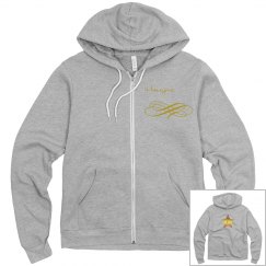 honeymc gold star on back jacket