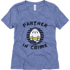 Ladies Relaxed Fit Super Soft Triblend V-Neck Tee