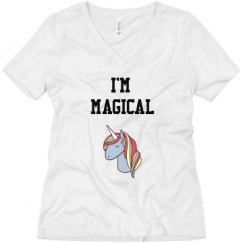 Ladies Relaxed Fit V-Neck Tee