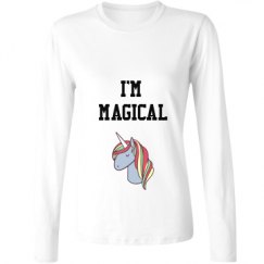 Ladies Relaxed Fit Basic Long Sleeve Tee