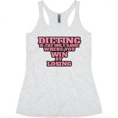 Ladies Slim Fit Super Soft Racerback Triblend Tank