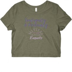 Ladies Slim Fit Crop Top Tee