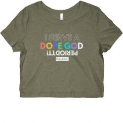 Ladies Slim Fit Crop Top Tee