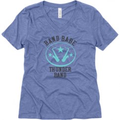 Ladies Relaxed Fit Super Soft Triblend V-Neck Tee