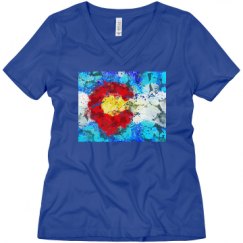 Ladies Relaxed Fit V-Neck Tee