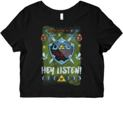 Ladies Slim Fit Crop Top Tee