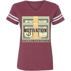 Ladies Relaxed Fit Vintage Sports Tee