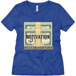 Ladies Relaxed Fit V-Neck Tee