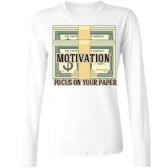 Ladies Relaxed Fit Basic Long Sleeve Tee