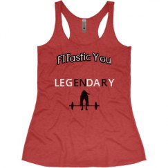 Ladies Slim Fit Super Soft Racerback Triblend Tank