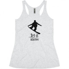 Ladies Slim Fit Super Soft Racerback Triblend Tank