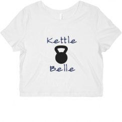 Ladies Slim Fit Crop Top Tee