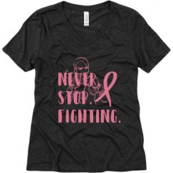 Ladies Relaxed Fit Super Soft Triblend V-Neck Tee