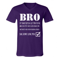 Unisex V-Neck Jersey Tee