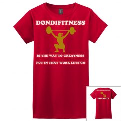 DONDIFITNESS LADIES T SHIRTS