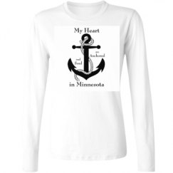 Ladies Relaxed Fit Basic Long Sleeve Tee