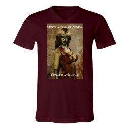 Unisex V-Neck Jersey Tee