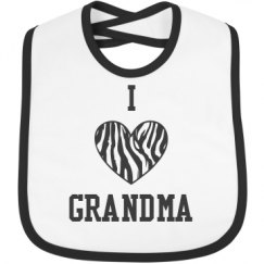 Infant Contrast Trim Bib