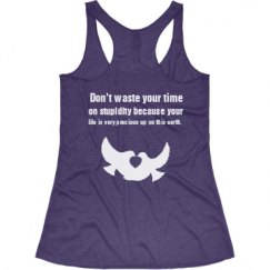 Ladies Slim Fit Super Soft Racerback Triblend Tank