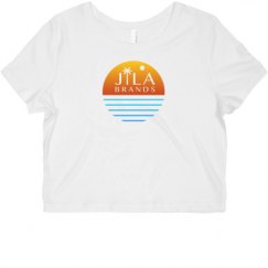 Ladies Slim Fit Crop Top Tee