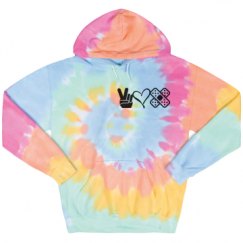 Unisex Tie-Dye Fleece Hoodie