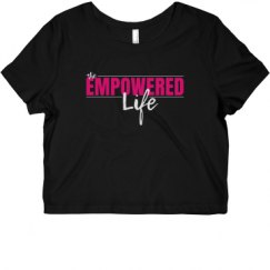 Ladies Slim Fit Crop Top Tee