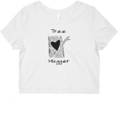 Ladies Slim Fit Crop Top Tee