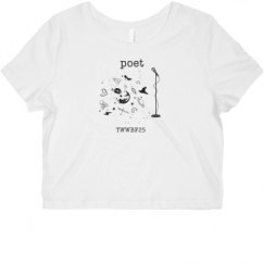 Ladies Slim Fit Crop Top Tee