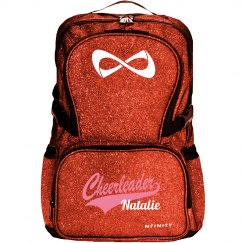 Cheerleader Logo Custom Nfinity Sparkle Cheer Backpack