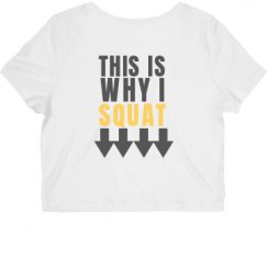 Ladies Slim Fit Crop Top Tee