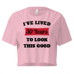 Ladies Festival Cali Crop Top Tee