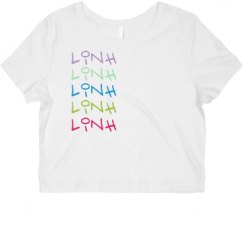 Ladies Slim Fit Crop Top Tee