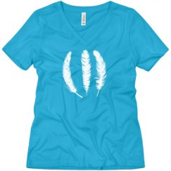 Ladies Relaxed Fit V-Neck Tee