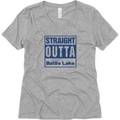 Ladies Relaxed Fit V-Neck Tee