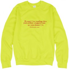 Unisex Neon Crewneck Sweatshirt