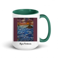 15oz Ceramic Mug with Color Inside