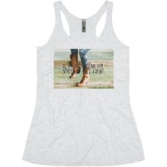 Ladies Slim Fit Super Soft Racerback Triblend Tank