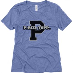 Ladies Relaxed Fit Super Soft Triblend V-Neck Tee