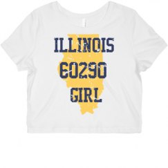 Ladies Slim Fit Crop Top Tee