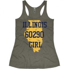 Ladies Slim Fit Super Soft Racerback Triblend Tank