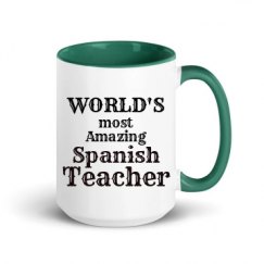 15oz Ceramic Mug with Color Inside