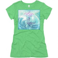 Ladies Slim Fit Super Soft Triblend Tee