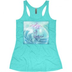 Ladies Slim Fit Super Soft Racerback Triblend Tank