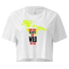 Ladies Festival Cali Crop Top Tee