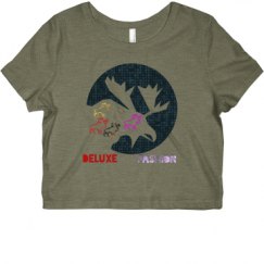 Ladies Slim Fit Crop Top Tee