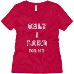 Ladies Relaxed Fit V-Neck Tee