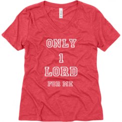 Ladies Relaxed Fit Super Soft Triblend V-Neck Tee
