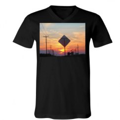 Unisex V-Neck Jersey Tee