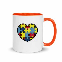 11oz Ceramic Mug with Color Inside