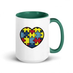 15oz Ceramic Mug with Color Inside